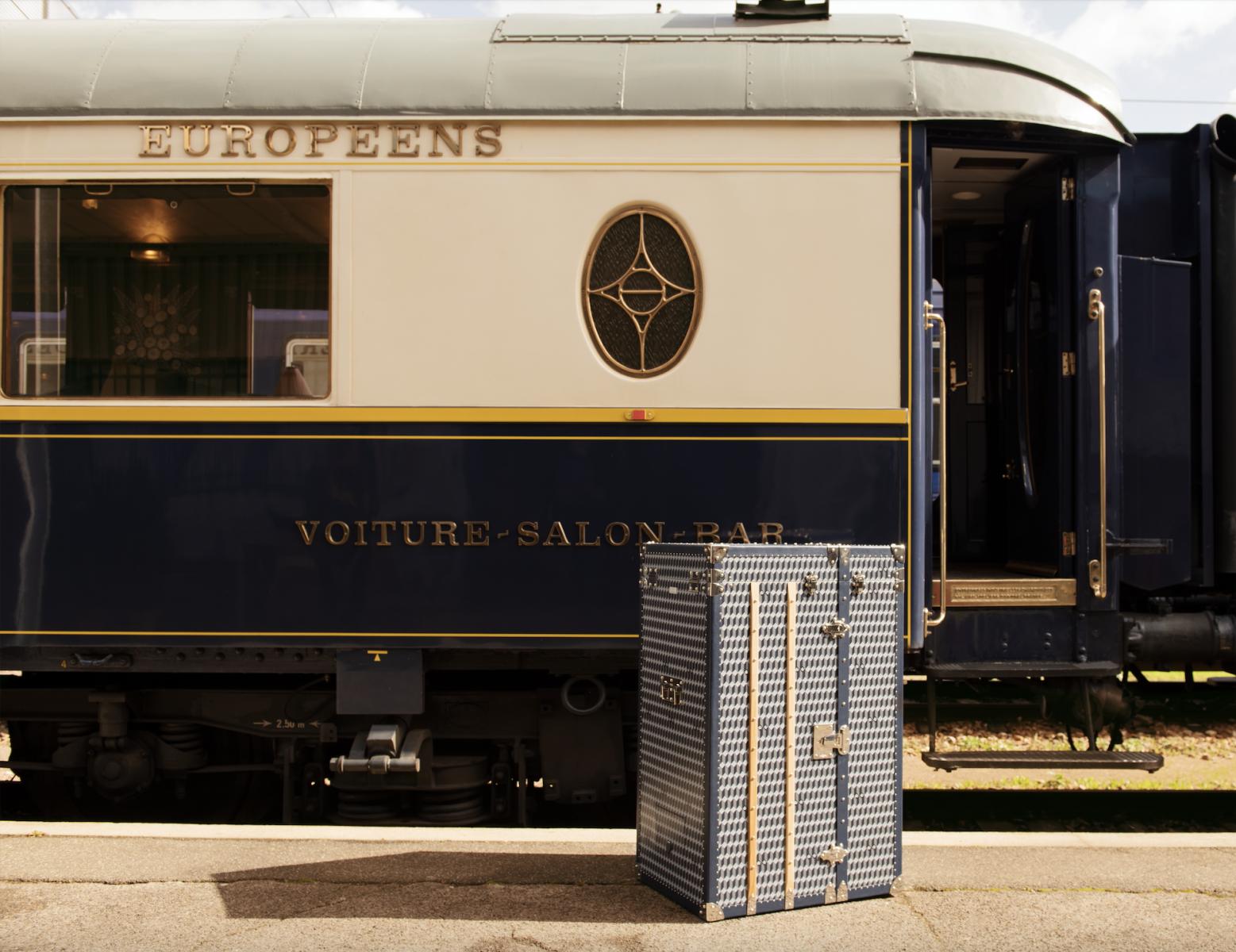 Venice Simplon Orient Express luxury train in Venice St Lucia